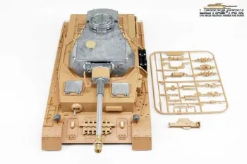 Taigen Panzer 4 Oberwanne mit Metallturm 360 Rohrrückzug inkl. IR Gefechtsystem 1:16