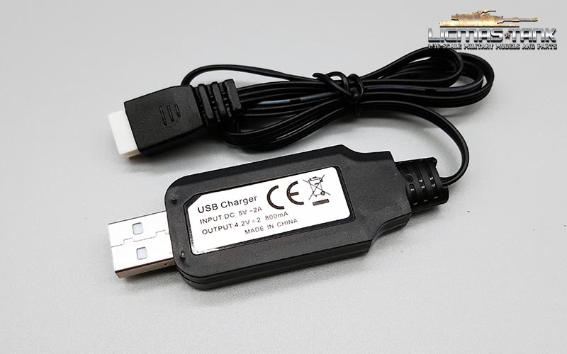 Heng Long Ladegerät USB Ladekabel für 7,4 V Li-Ion Akkus Heng Long Ladegerät USB Ladekabel für 7,4 V Li-Ion Akkus