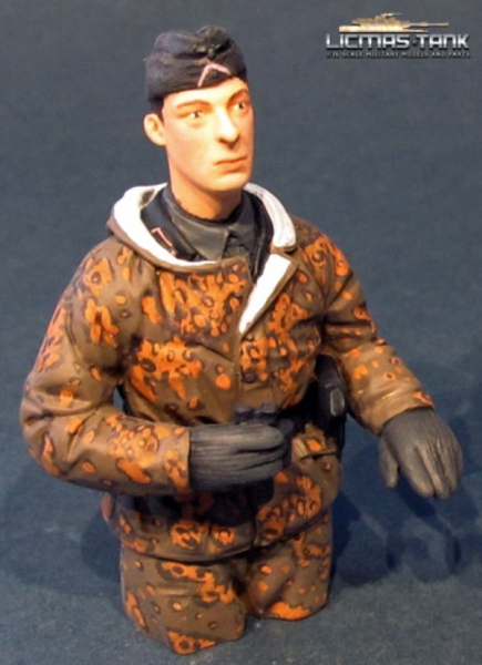 1/16 Figur deutscher Soldat Panzerbesatzung Eichenlaubtarn Herbst Wehrmacht Resin handbemalt 1/16 Figur deutscher Soldat Panzerbesatzung Eichenlaubtarn Herbst Wehrmacht Resin handbemalt