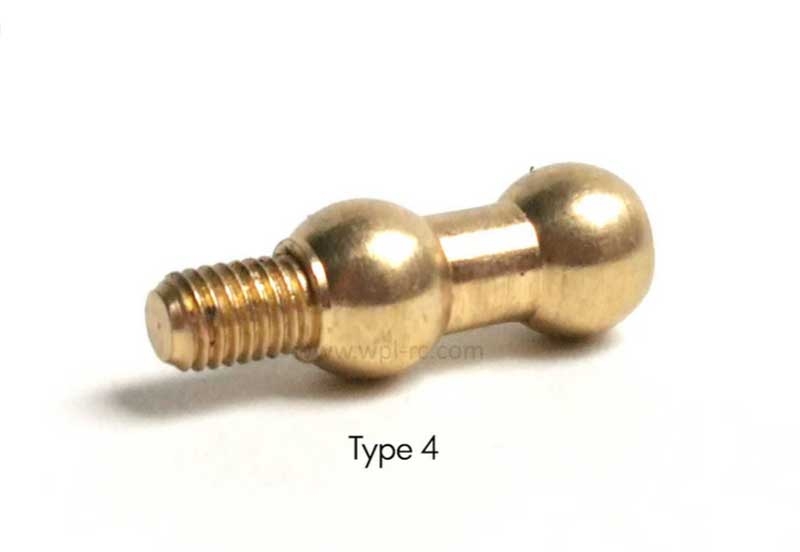 WPL Ersatzeil Kugelkopf aus Messing Typ 4