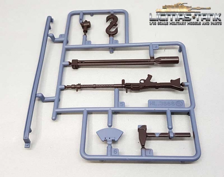Heng Long / Taigen Zubehör Set B für 3868 Stug 3 bemalt grau Kunststoff 1:16