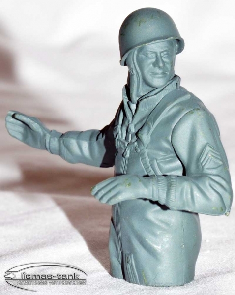 Figur amerikanischer Soldat Panzer Heng Long unbemalt 1:16