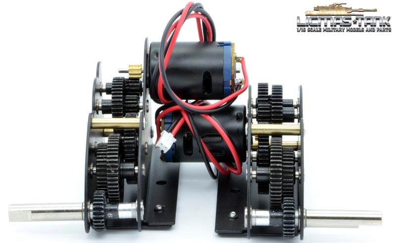 Taigen high quality  pro Stahlgetriebe 4:1 komplett kugelgelagert lange Achse licmas-tank