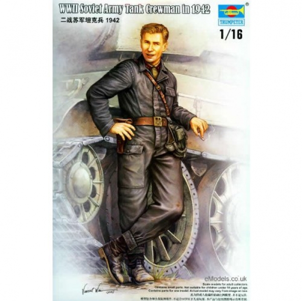 Figur Bausatz WWII Soviet Army Tank Crewman 1942