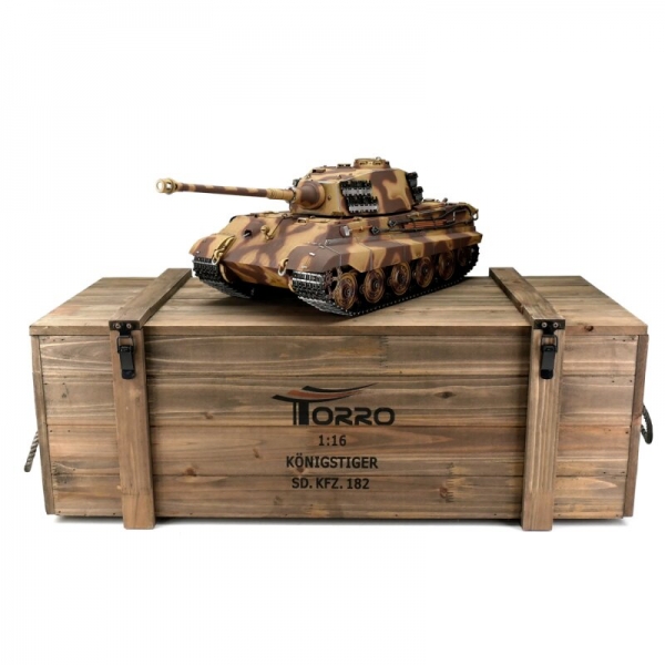 1/16 RC Königstiger Tarn 1944 Ostfront BB mit Rauch – Torro-Profi-Edition