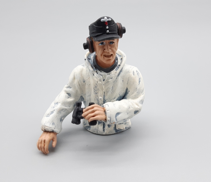 1/16 Halbfigur Panzerkommandant Wintertarn