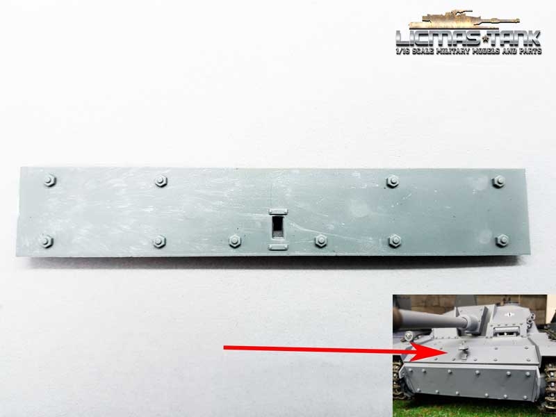 Heng Long Ersatzteil für StuG 3 Panzer 3868 Frontpanzerung schmal aus Kunststoff Heng Long Ersatzteil für StuG 3 Panzer 3868 Frontpanzerung schmal aus Kunststoff