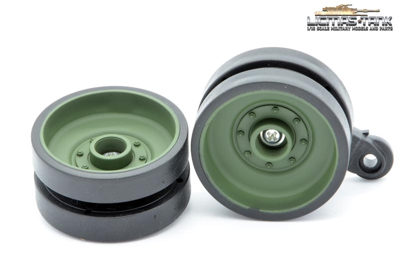 Ersatzteil Heng Long Leopard 2 A6 1 Paar  Laufrollen mit Achsschenkel licmas-tank