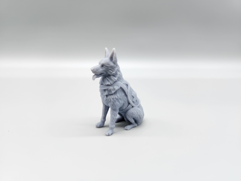 1/16 Deutscher Schäferhund Sanitätshund sitzend Hund unbemalt