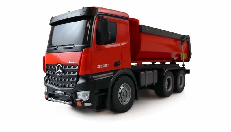 RC LKW Mercedes-Benz Arocs Lizenz LKW Kipper 2.4GHz RTR rot RC LKW Mercedes-Benz Arocs Lizenz LKW Kipper 2.4GHz RTR rot