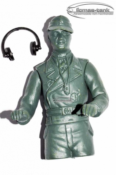 Spar Set 3 x Heng Long Figur Panzerkommandant Kunststoff unbemalt 1:16 Spar Set 3 x Heng Long Figur Panzerkommandant Kunststoff unbemalt 1:16