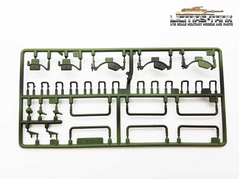 Heng Long T34/85 Kunststoffzubehörset A Bauteile 1-7 lackiert Heng Long T34/85 Kunststoffzubehörset A Bauteile 1-7 lackiert