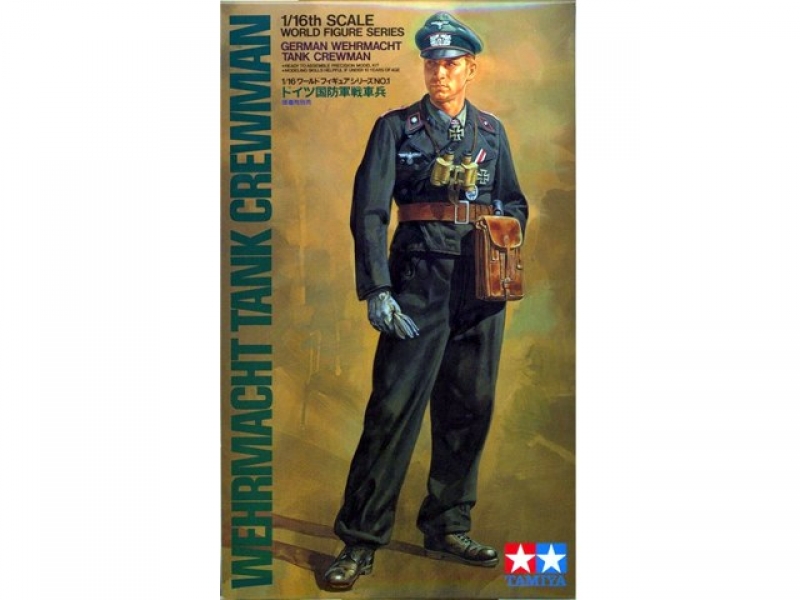Tamiya 36301 Figur Wermacht Tank Crewman Bausatzt aus Kunststoff unlackiert 1:16