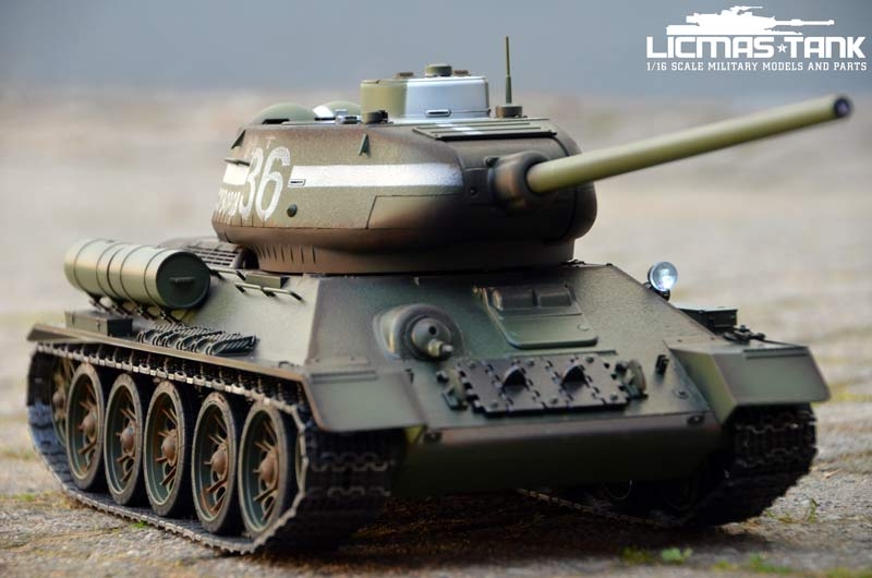 Russischer RC Panzer T-34/85 1:16 Profi-Edition – Taigen V3 mit 6mm Schussfunktion und Kanonenrauch
