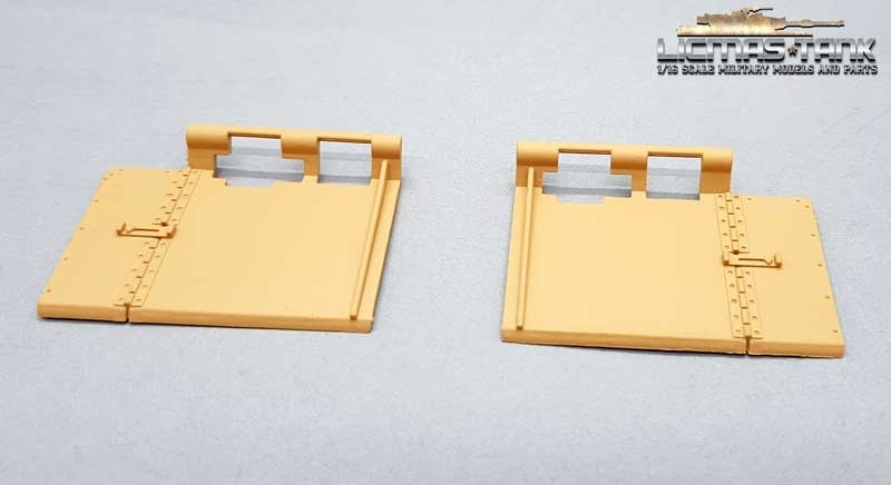 Stark reduziert!!! RC Panzer Kettenspritzschutz Kunststoff  Wüste 1:16