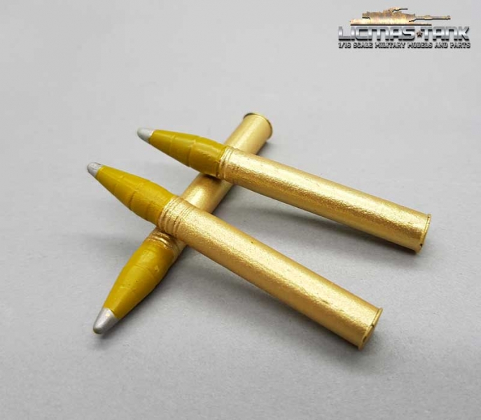 8,8 cm Granaten Tiger Munition aus Metall lackiert 2. Weltkrieg Wehrmacht licmas-tank 1:16