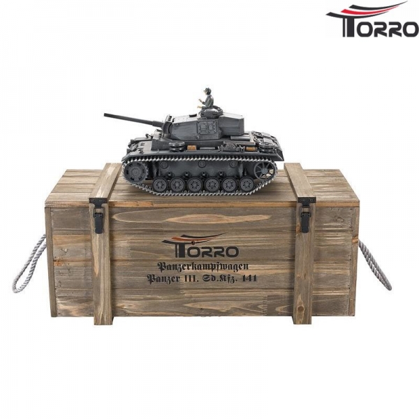1:16 RC Panzer PzKpfw III Ausf. L – Metall Edition mit 6mm Schussfunktion und Profi-Airbrushlackierung 1:16 RC Panzer PzKpfw III Ausf. L – Metall Edition mit 6mm Schussfunktion und Profi-Airbrushlackierung