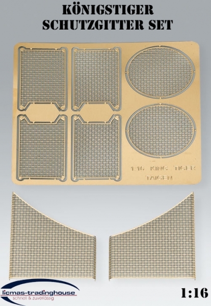 Königstiger , Jagdtiger TORRO - Metall-Zubehör - Schutzgitter Set Königstiger , Jagdtiger TORRO - Metall-Zubehör - Schutzgitter Set