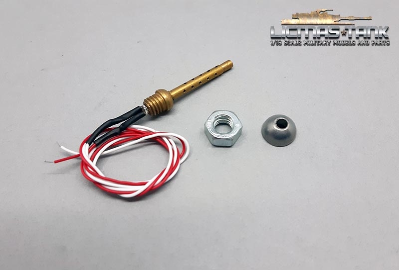 Maschinengewehr mit Licht und Halterung für Sherman 1/16 Heng Long Taigen