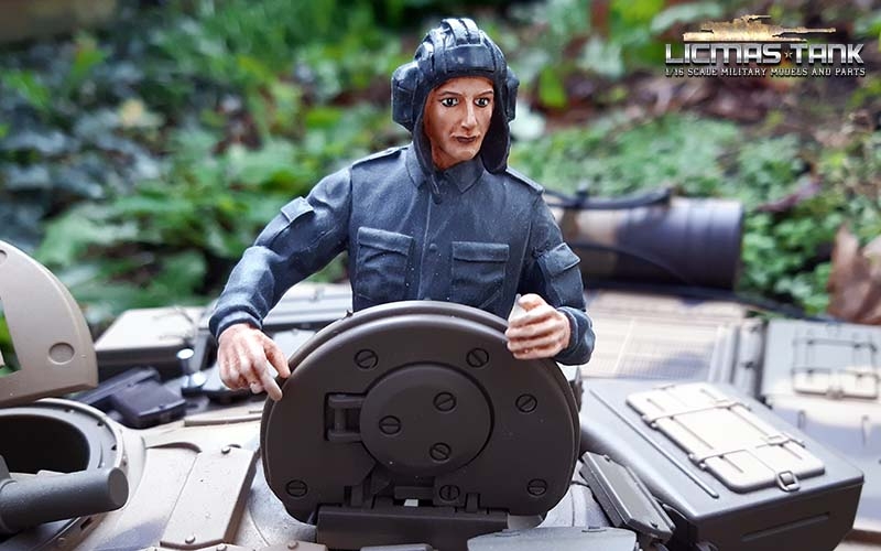 1/16 Panzer Soldat für russischen Panzer T90 Figur bemalt