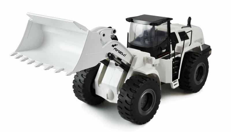 RC Radlader G483E weiß 1:14 Teilmetall RTR Sound und Licht 10-Kanal 2.4 GHz