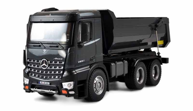 RC LKW Mercedes-Benz Arocs LKW Kipper PRO Metall 2.4GHz RTR grau