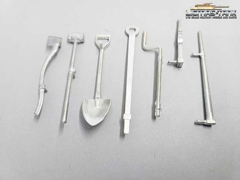 1/16 US Sherman Panzer metall Werkzeugset 1/16 US Sherman Panzer metall Werkzeugset