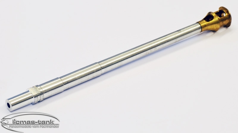 Metall Kanone Alurohr mit Mündungsbremse für Pz IV Alurohr Metall Kanone Alurohr mit Mündungsbremse für Pz IV Alurohr