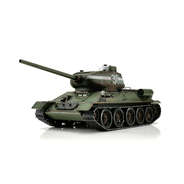 T-34/85 RC Panzer 2.4 GHz 1:16 Profi-Metall BB mit Rauch und Holzkiste T-34/85 RC Panzer 2.4 GHz 1:16 Profi-Metall BB mit Rauch und Holzkiste