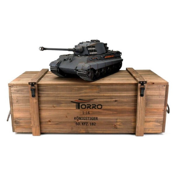 1/16 RC Königstiger Grau BB mit Rauch – Torro-Profi-Edition 1/16 RC Königstiger Grau BB mit Rauch – Torro-Profi-Edition