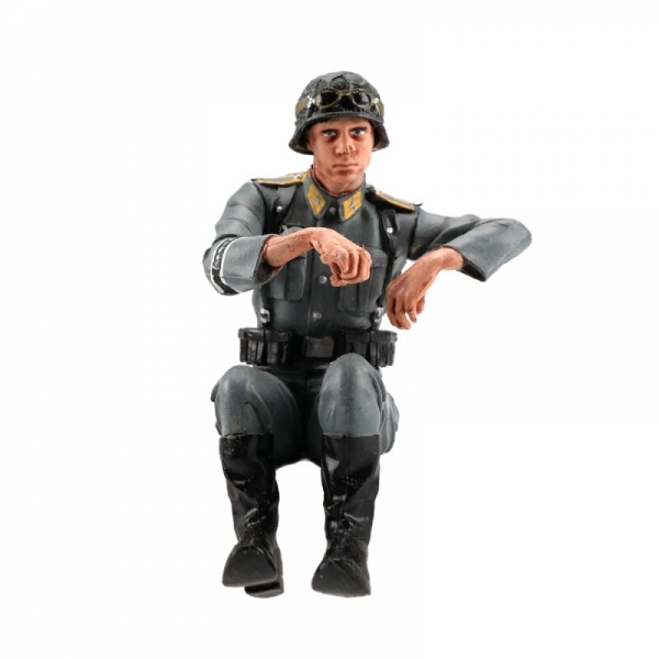 1/16 Figur Schwimmwagen Fahrer Luftwaffe grau