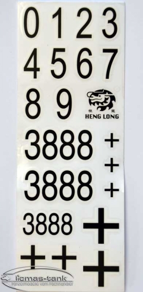 Aufkleber Decal Set Königstiger
