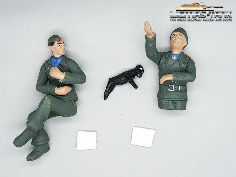 1/16 Figuren Original Heng Long / Taigen Panzerfigurenset mit Hund 3868 StuG 3 Kunststoff