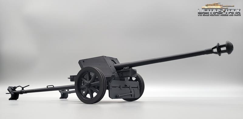 7.5cm PaK 40 Wehrmacht WW2 Resin lackiert grau Maßstab 1/16