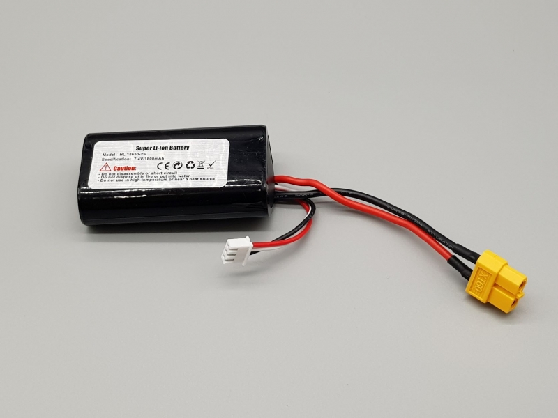 Li-ion Akku 7.4 Volt 1800 mAh Ersatzakku Original Heng Long mit XT60 Stecker
