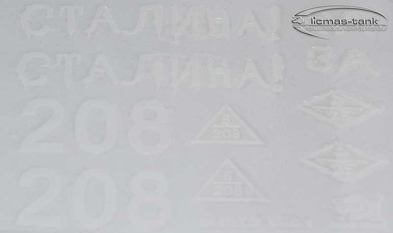 Aufkleberset Decal Heng Long Panzer 1:16 T34/85 Aufkleberset Decal Heng Long Panzer 1:16 T34/85
