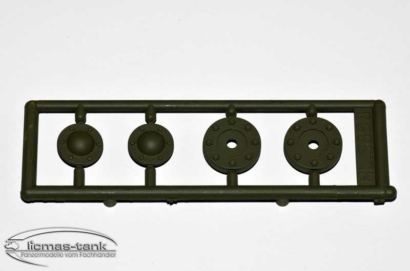 Heng Long Panzer Sherman Radkappen Kunststoff 1:16
