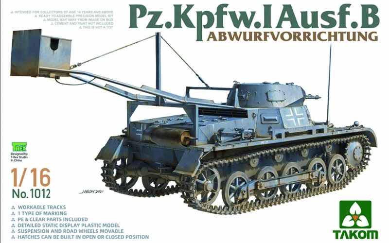 TAKOM 1/16 Bausatz Pz. Kpfw. I Ausf. B Abwurfvorrichtung