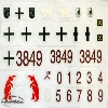 Panzer 3 Ausf. H. Tauchpanzer I Aufkleber-Set Decal 3849 Panzer 3 Ausf. H. Tauchpanzer I Aufkleber-Set Decal 3849