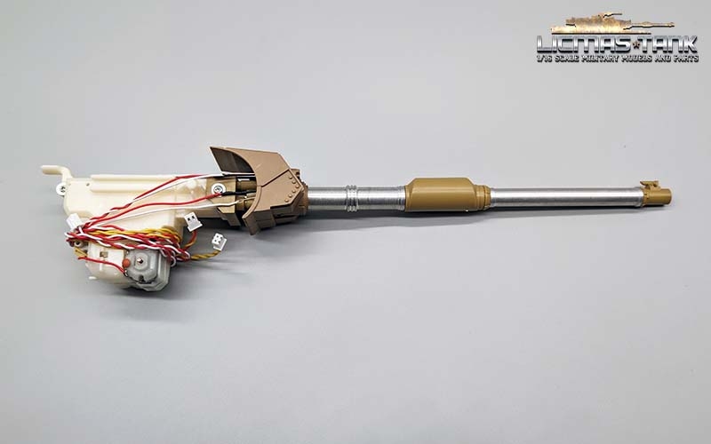 RC Panzer unlackierte Kanone M1A2 Abrams Heng Long 3918 mit Rohrrückzug