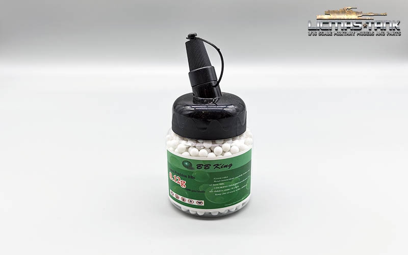 1000 Schuss 6mm Munition BB's Softair & Panzer Top Qualität poliert weiß 1000 Schuss 6mm Munition BB's Softair & Panzer Top Qualität poliert weiß