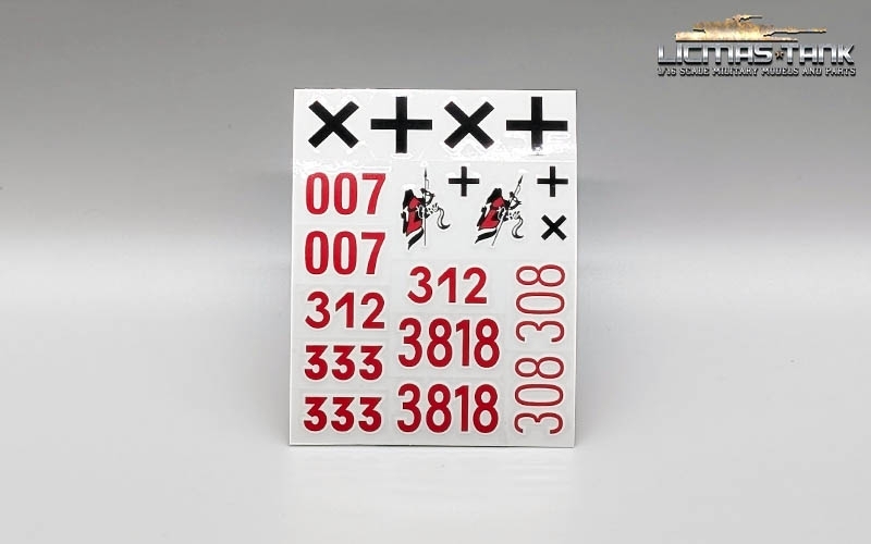 Panzer Tiger I Taigen Aufkleber-Set Decal 3818 Panzer Tiger I Taigen Aufkleber-Set Decal 3818