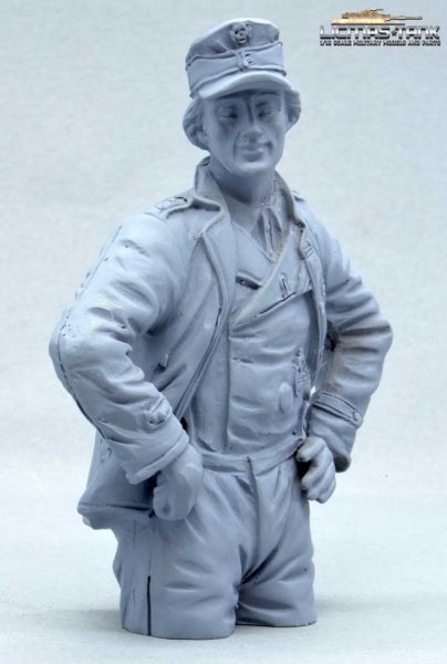 Halbfigur Deutsche Panzerbesatzung Ladeschütze Normandie 1944 unbemalt Halbfigur Deutsche Panzerbesatzung Ladeschütze Normandie 1944 unbemalt